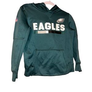 Nike on field Philadelphia Eagles green hoody hoodie kids youth size M/8-10